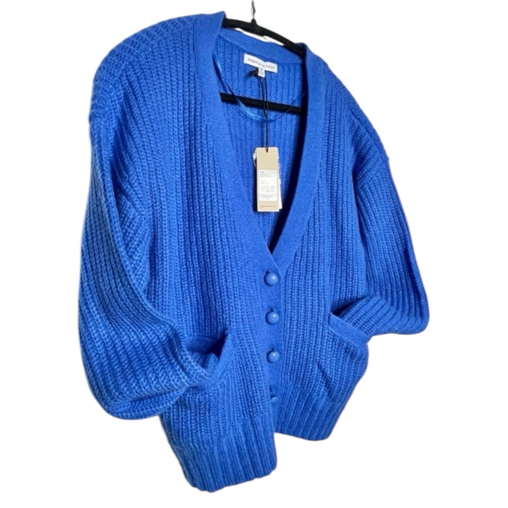 NWT Rebecca Minkoff Kerry Oversized Five-Button wmns Bright blue Cardigan Medium